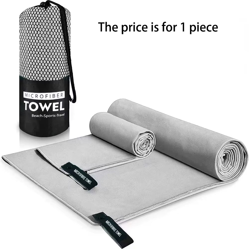 Quick Drying Sport Towel Super Absorbent Bath Beach Towel Travel Portable Gym Towel for Swimming Running Yoga Microfiber Towel