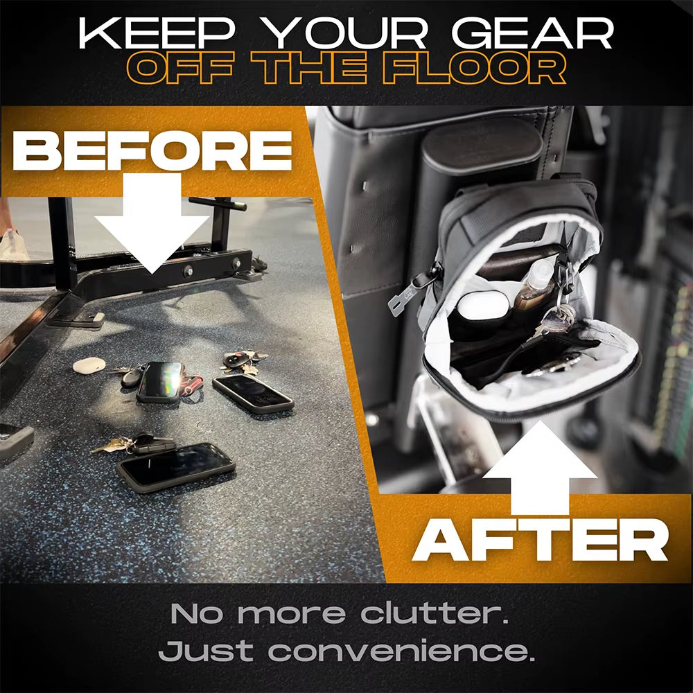 Magnetic Gym Crossbody Bag Sling Chest Bag for Travel Sports Keep Your Items off the Dirty Gym Floor with Magnetic Attachment