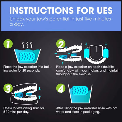 40/50/60LBS Silicone Jaw Exerciser Ball Detachable Jaw Trainer Face Facial Muscle Trainer Jaw Chew Ball Training