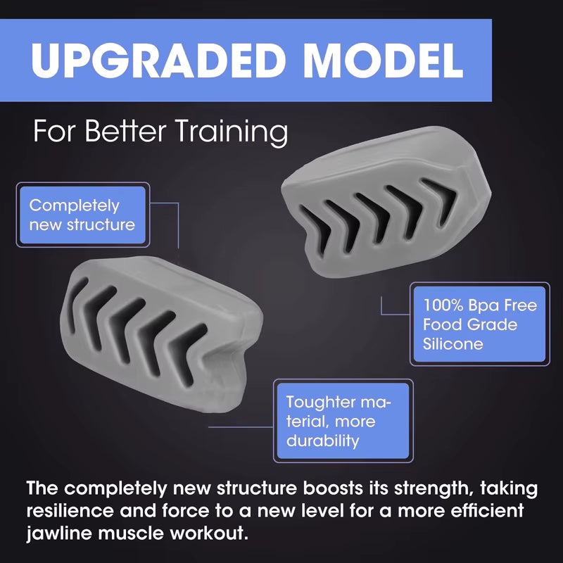 40/50/60LBS Silicone Jaw Exerciser Ball Detachable Jaw Trainer Face Facial Muscle Trainer Jaw Chew Ball Training